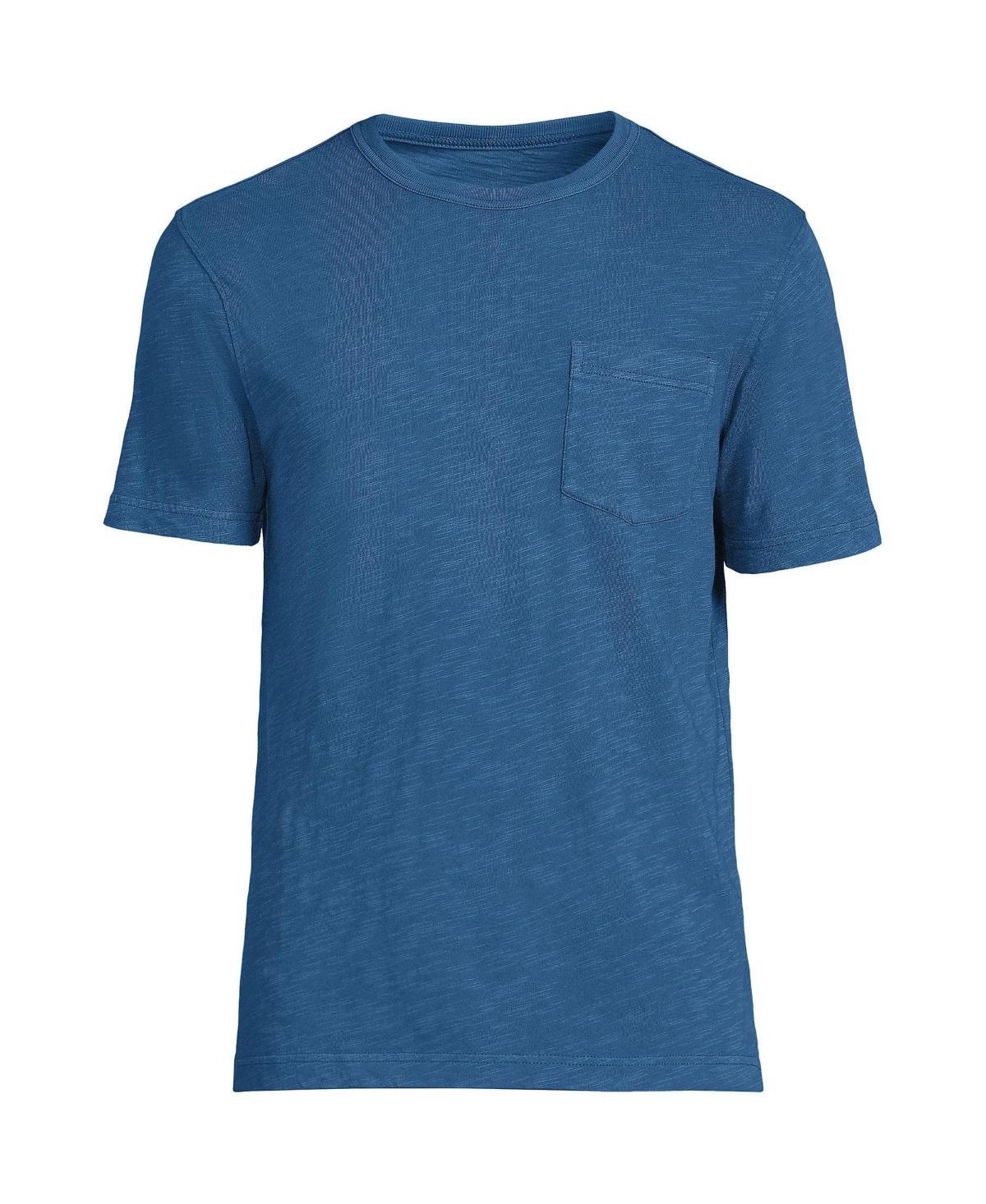 Lands' End Men's Short Sleeve Garment Dye Slub Pocket Tee Product Image