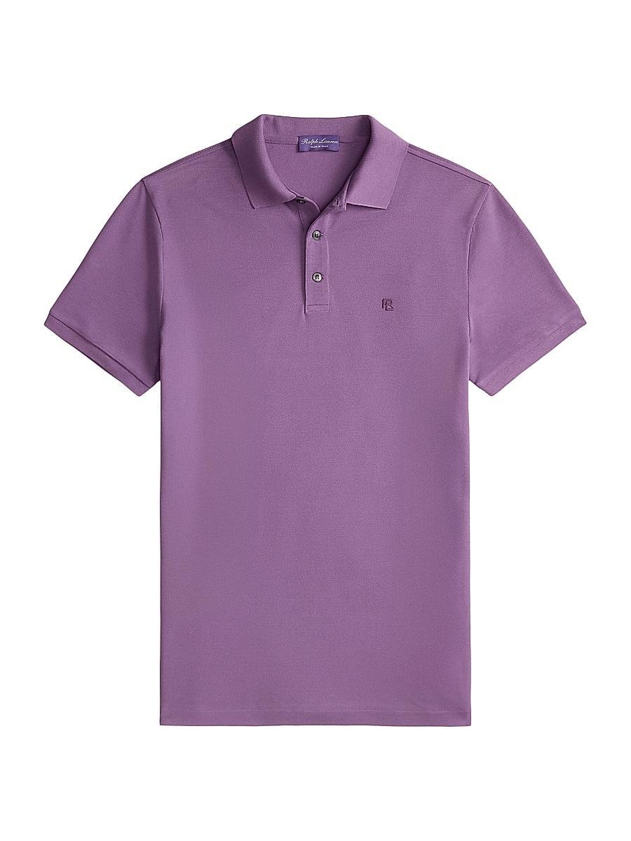 Mens Custom Slim-Fit Piqu Polo Shirt Product Image