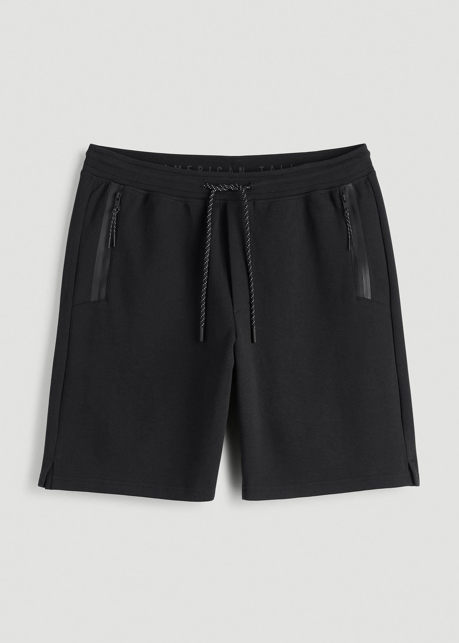 Tech Motion Fleece Shorts for Tall Men in Black Male Product Image