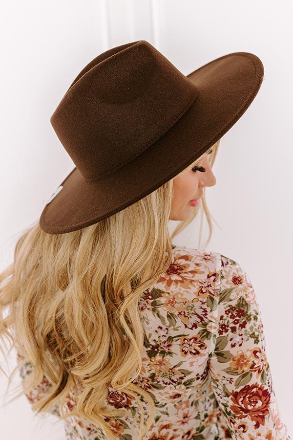 Crisp Breeze Felt Fedora in Chestnut Product Image