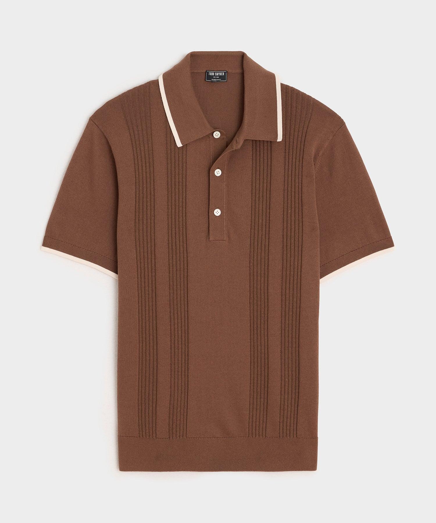 Silk-Cotton Tipped Sweater Polo Product Image