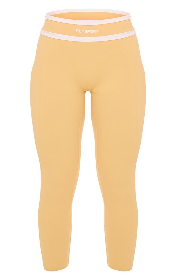 PLT SPORT Peach Sculpt Contrast Detail Leggings Product Image