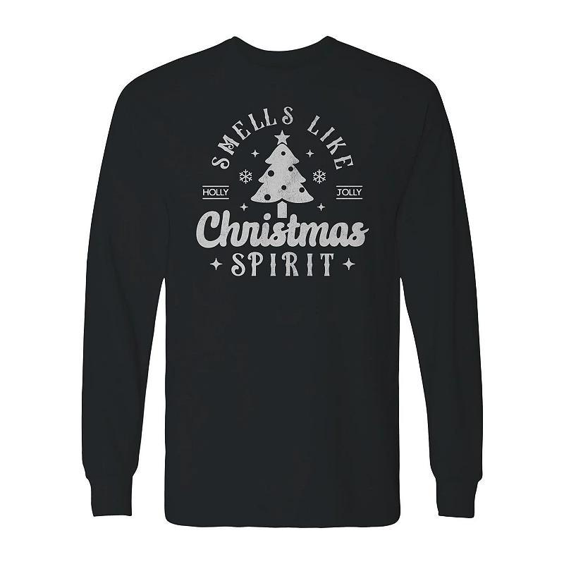 Men's Smells Like Christmas Spirit Long Sleeve Graphic Tee, Adult Unisex,  Product Image