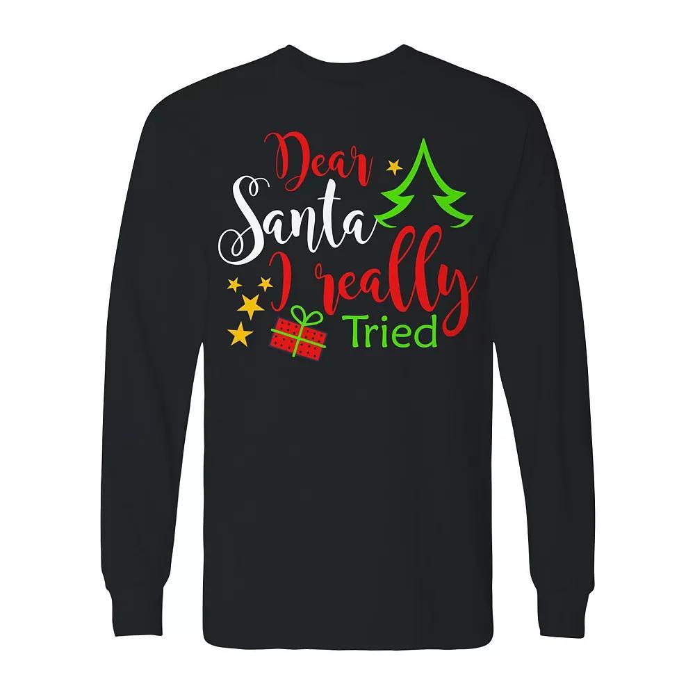 Men's Smells Like Christmas Spirit Long Sleeve Graphic Tee, Adult Unisex,  Product Image