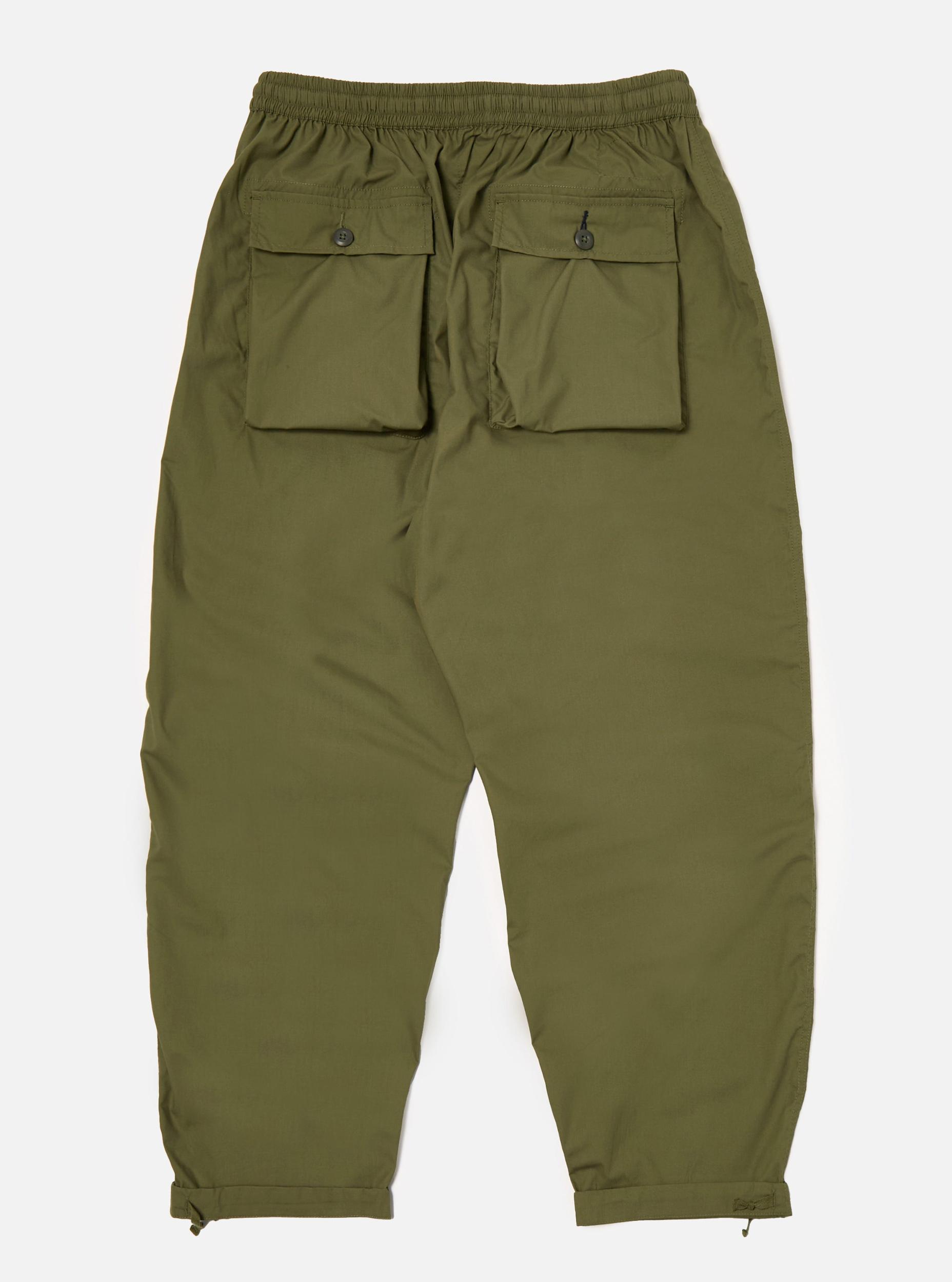 Olive Recycled Polytech Parachute Pant Product Image