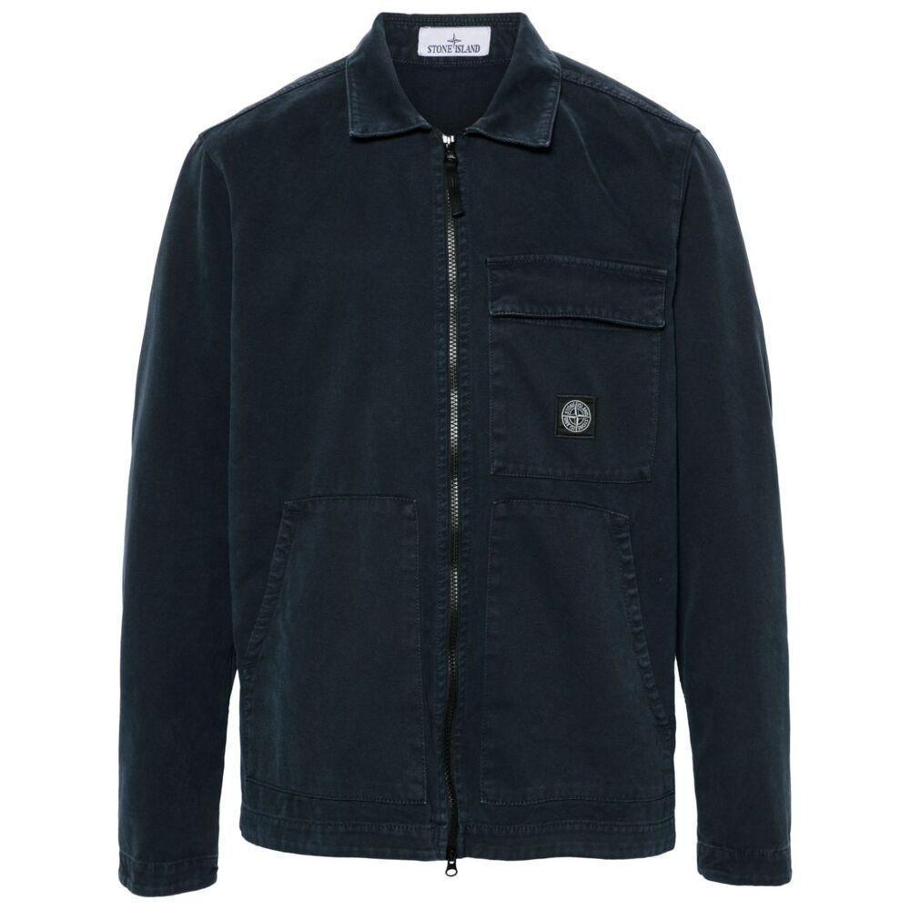 STONE ISLAND Shirts In V0120 Blue Product Image