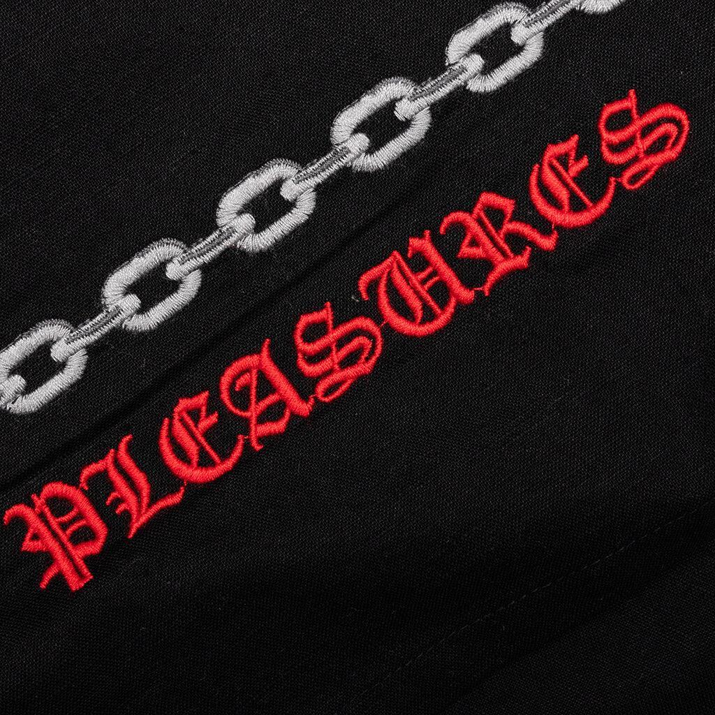 Chain Button Up Shirt - Black Male Product Image