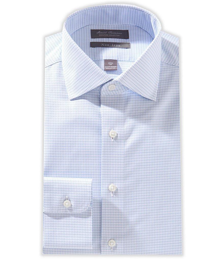 Cremieux Slim Fit Spread Collar Diamond Print Dress Shirt Product Image