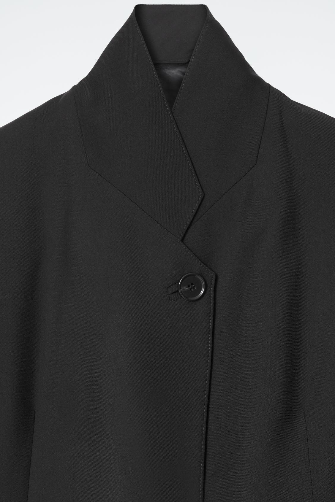 STAND-COLLAR WOOL BLAZER Product Image