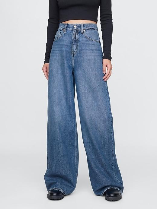 Sky High Rise UltraSoft Baggy Jeans Product Image