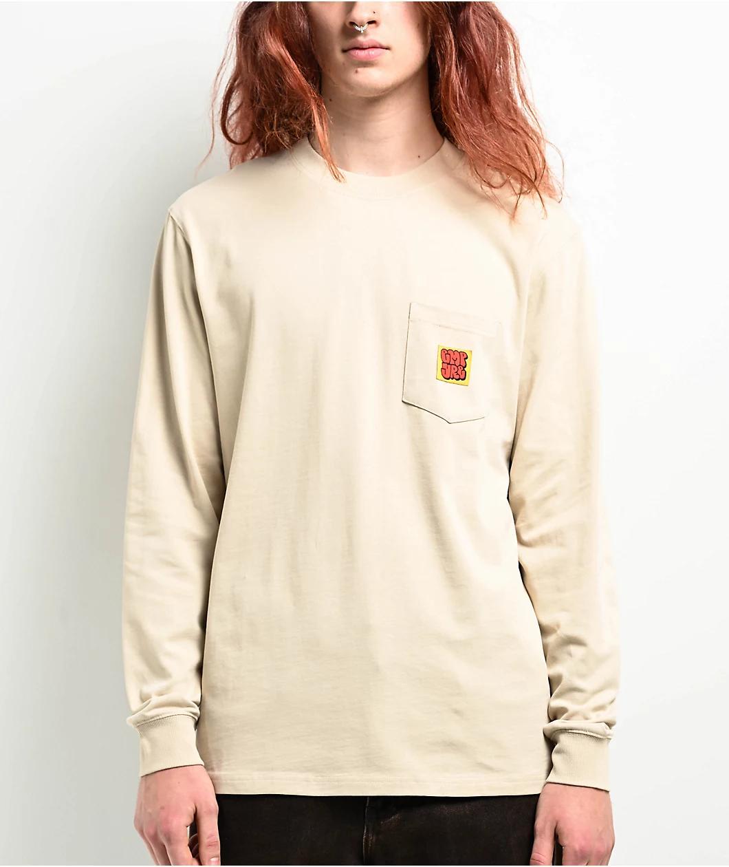 Empyre Hammer Time Natural Long Sleeve Pocket T-Shirt Product Image