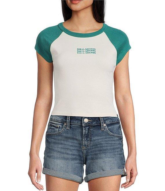 Billabong Beach Club Babe Color Block Raglan Sleeve T-Shirt Product Image