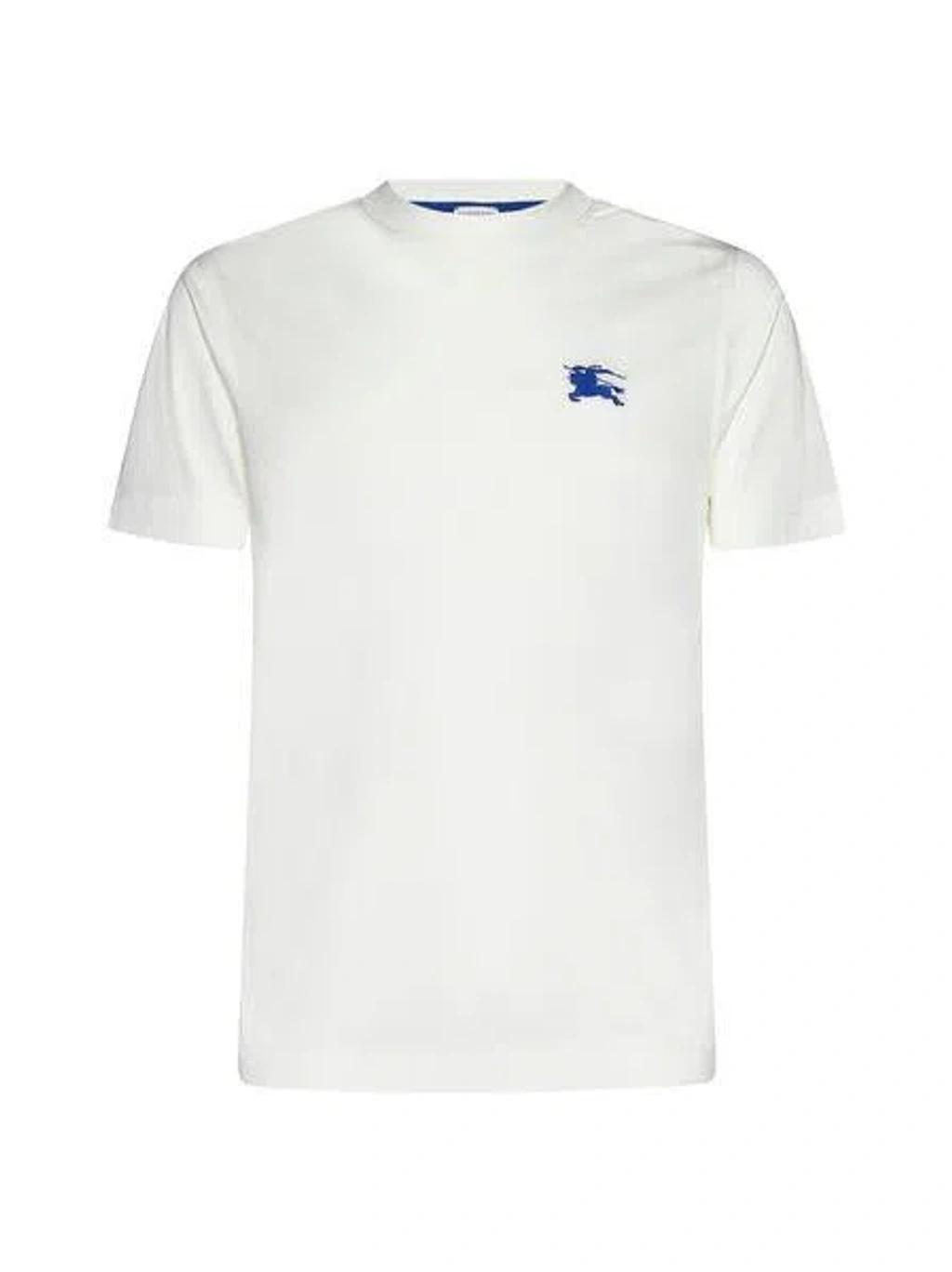 White Embroidered T-Shirt Product Image