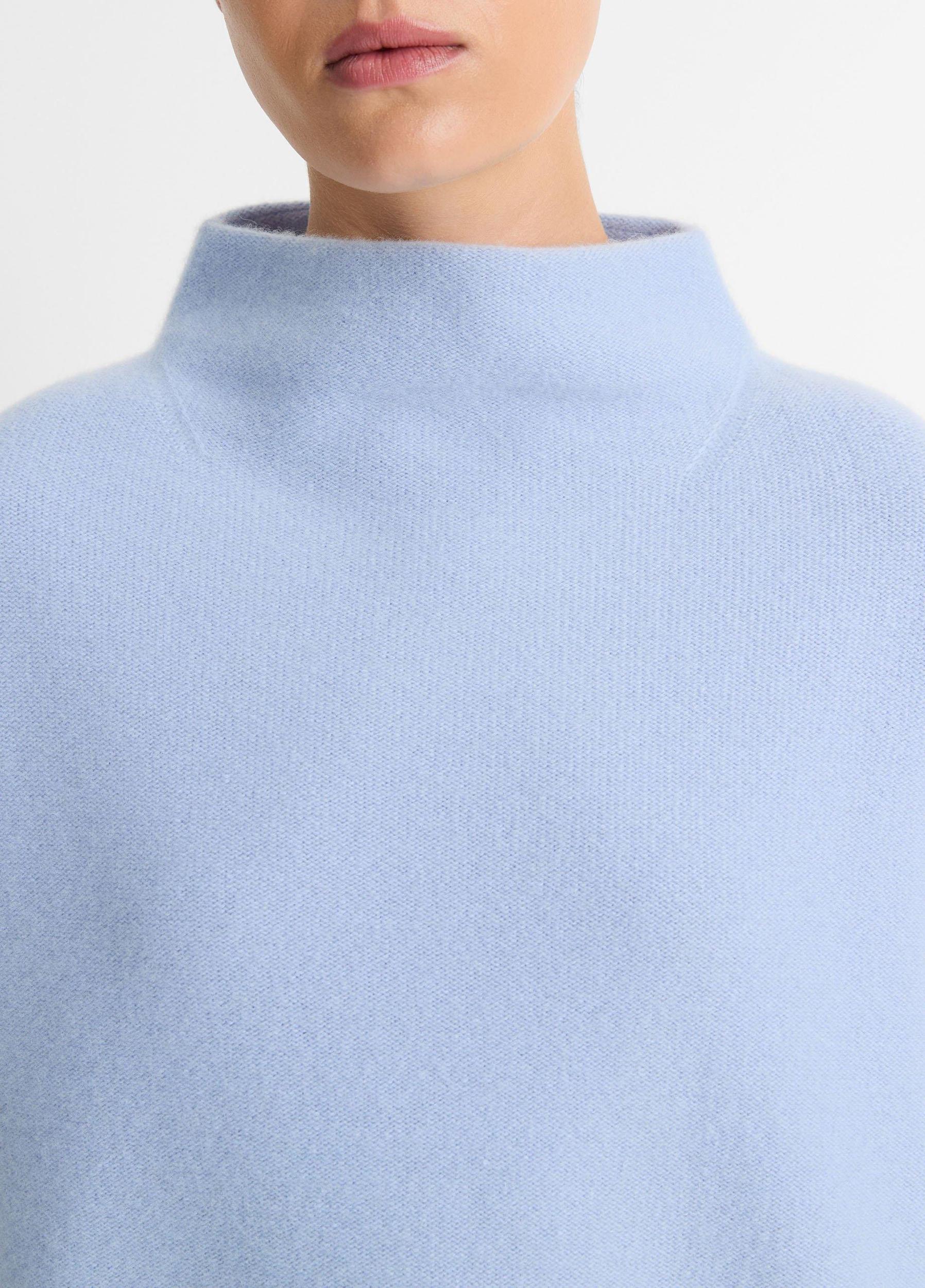 Plush Cashmere Funnel-Neck Sweater Product Image