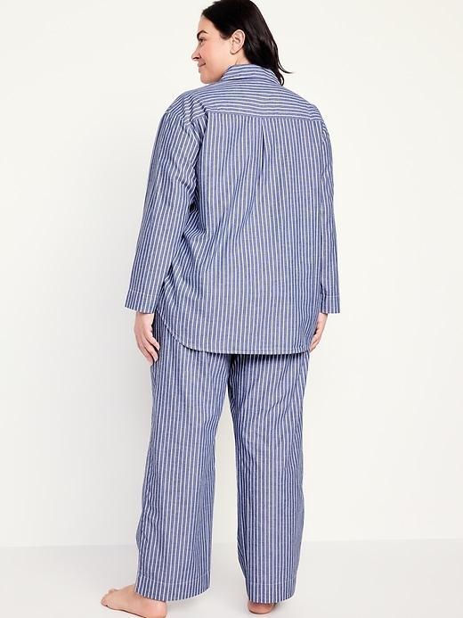 Poplin Pajama Pant Set Product Image