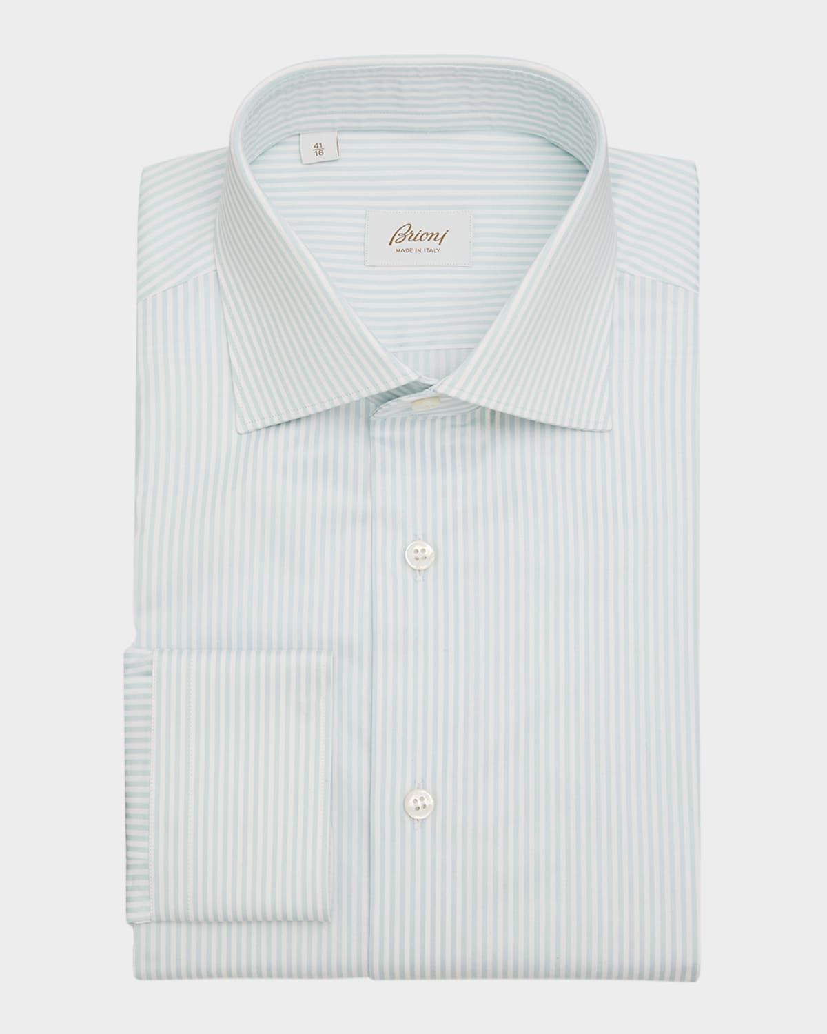 Mens Cotton Bengal Stripe Dress Shirt Product Image