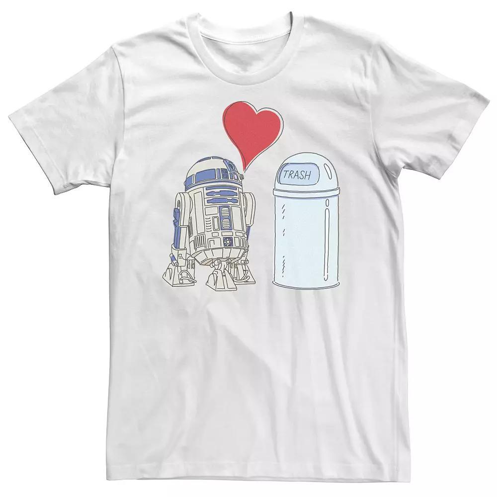 Big & Tall Star Wars R2-D2 Loves Trash Can Tee, Men's,  Product Image