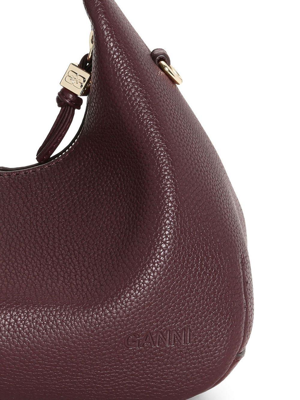 mini textured leather tote bag Product Image