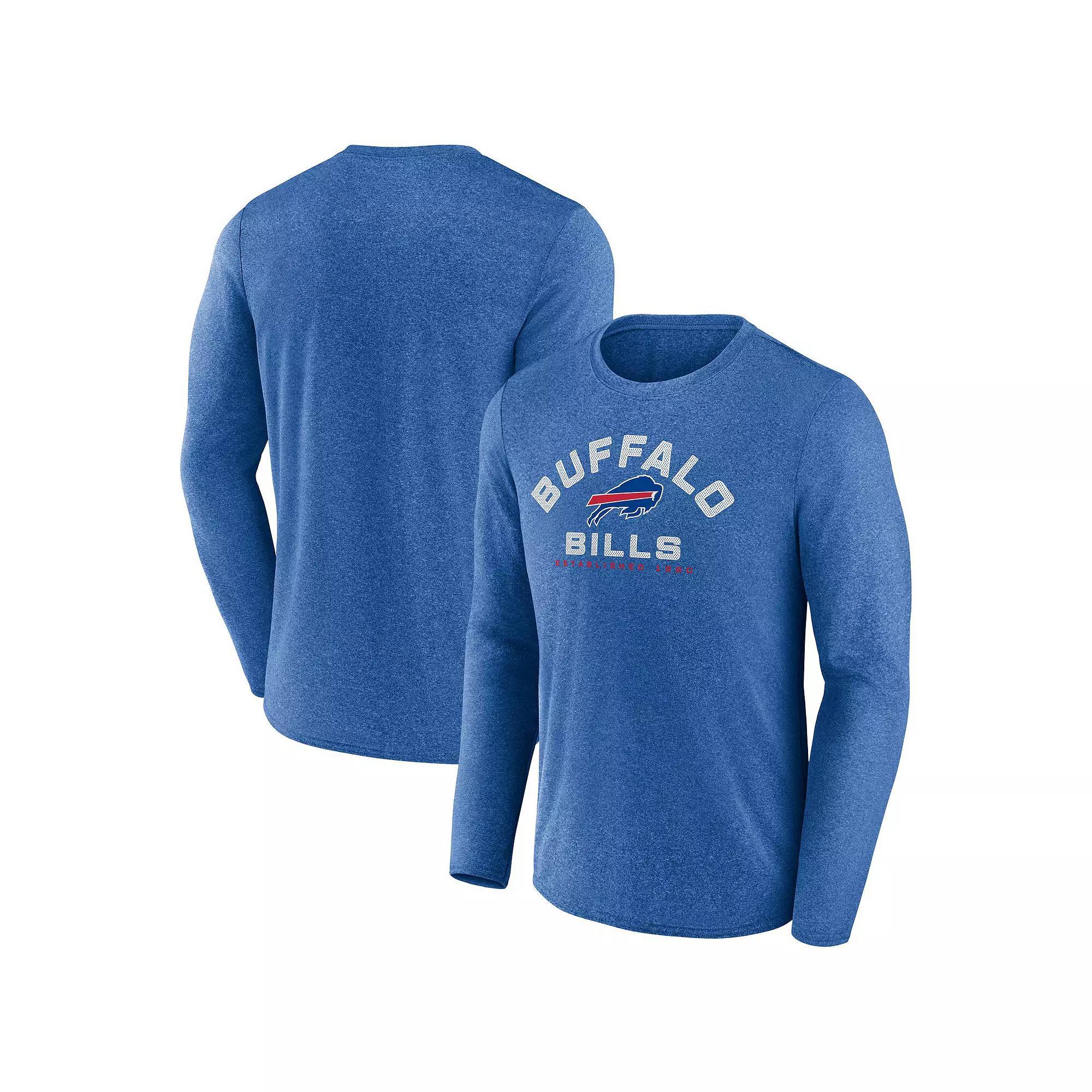 Men's Fanatics Heather Royal Buffalo Bills Tech Arc Long Sleeve T-Shirt, Size: 4XL, Blue Product Image