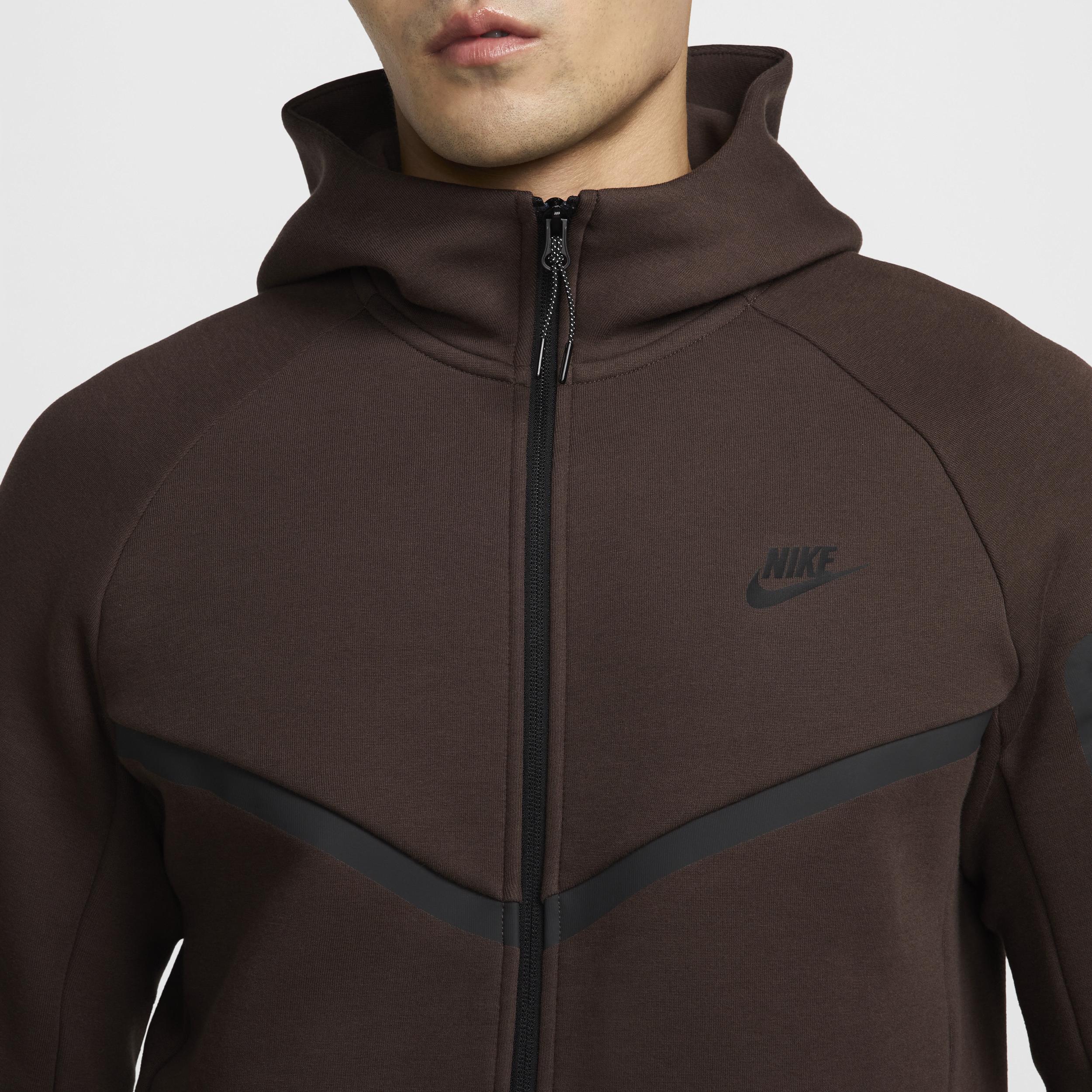 Nike Mens Nike Tech Fleece Full-Zip Windrunner Hoodie - Mens Maroon/Maroon Product Image