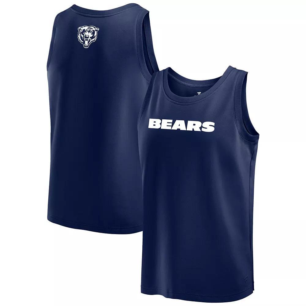 Men's Fanatics Navy Chicago Bears Elements Tank Top, Size: Small, Blue Product Image