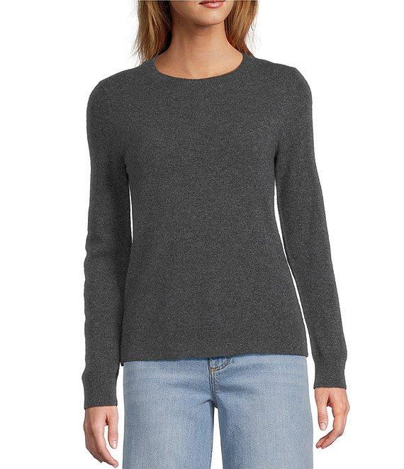 Antonio Melani Luxury Collection Cameron Cashmere Crew Neck Long Sleeve Knit Sweater Product Image