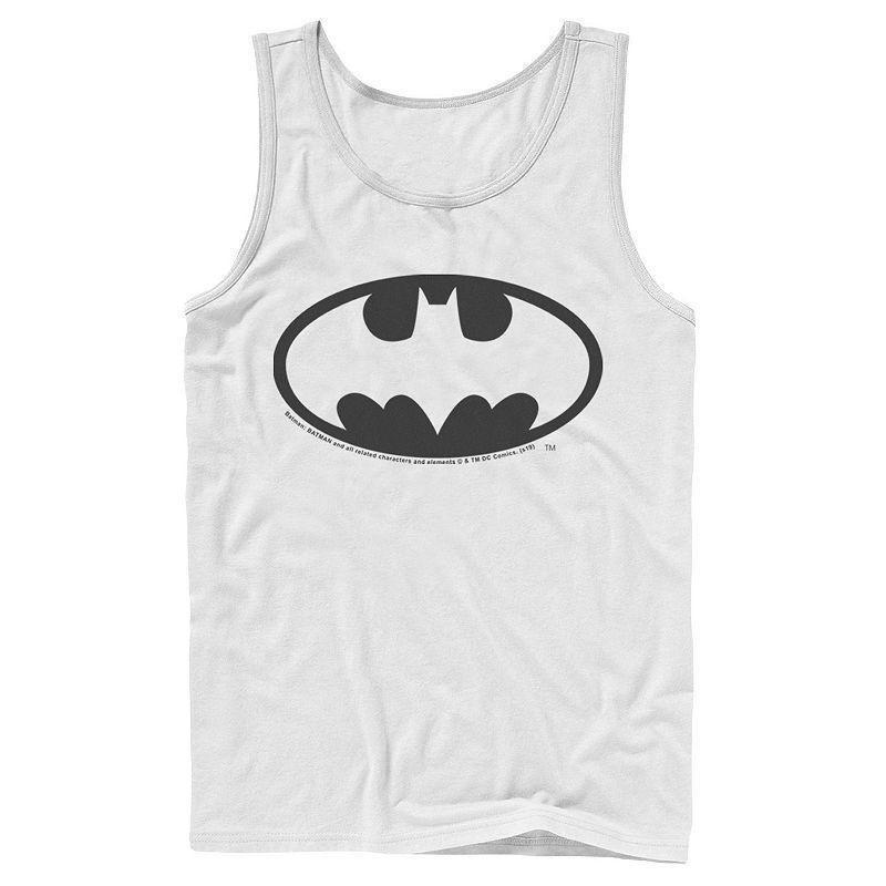 Mens DC Comics Batman Basic Chest Logo Tank Top Athletic Grey Product Image