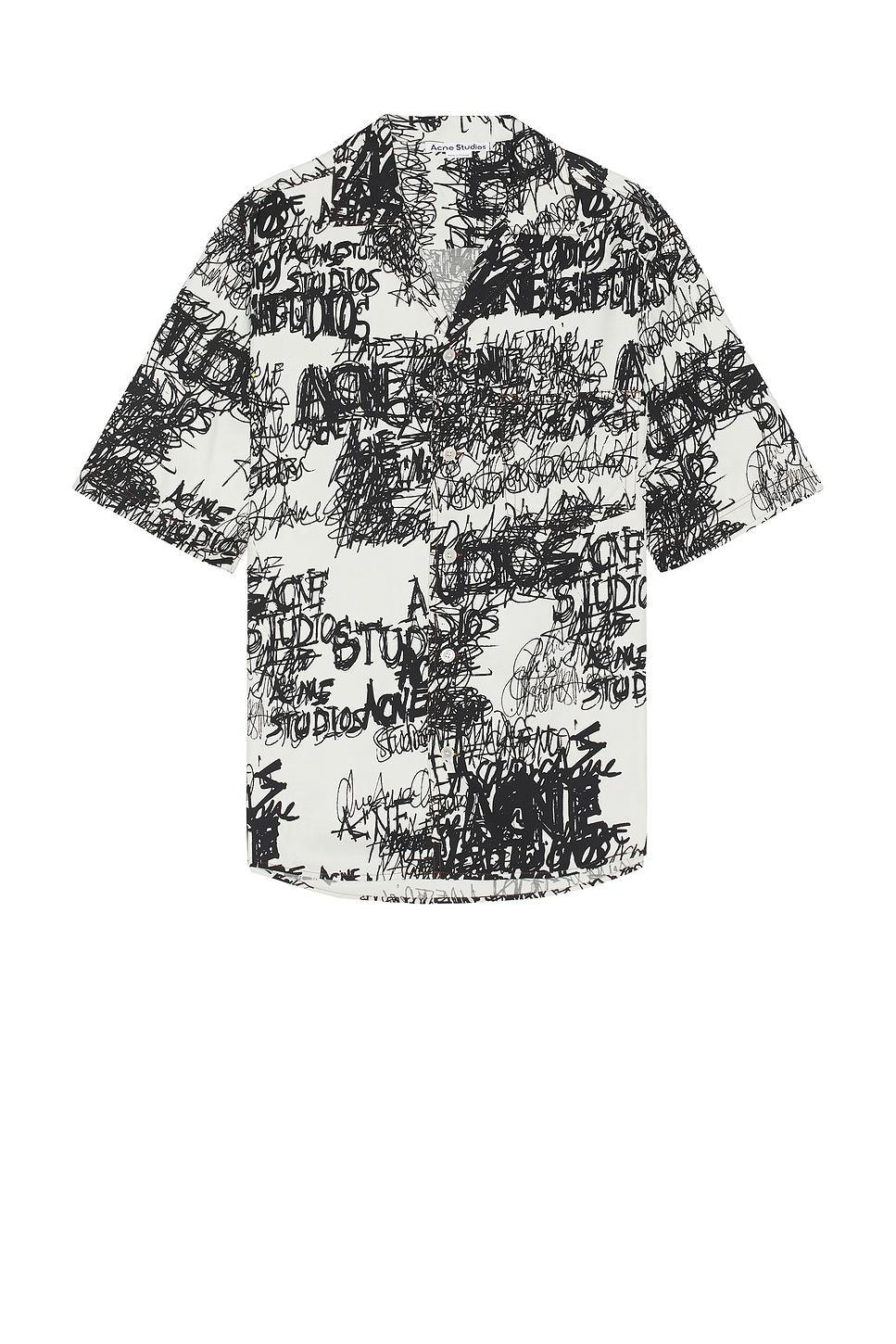 ACNE STUDIOS Shirt In Light Grey & Black Product Image