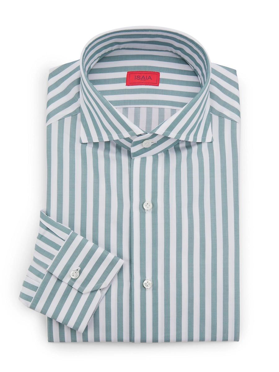 Mens Righe Colorati Striped Cotton Button-Front Shirt Product Image