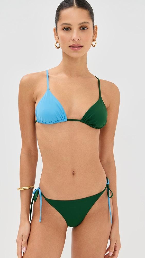 STAUD Sisley Side Tie Bikini Bottoms | Shopbop Product Image