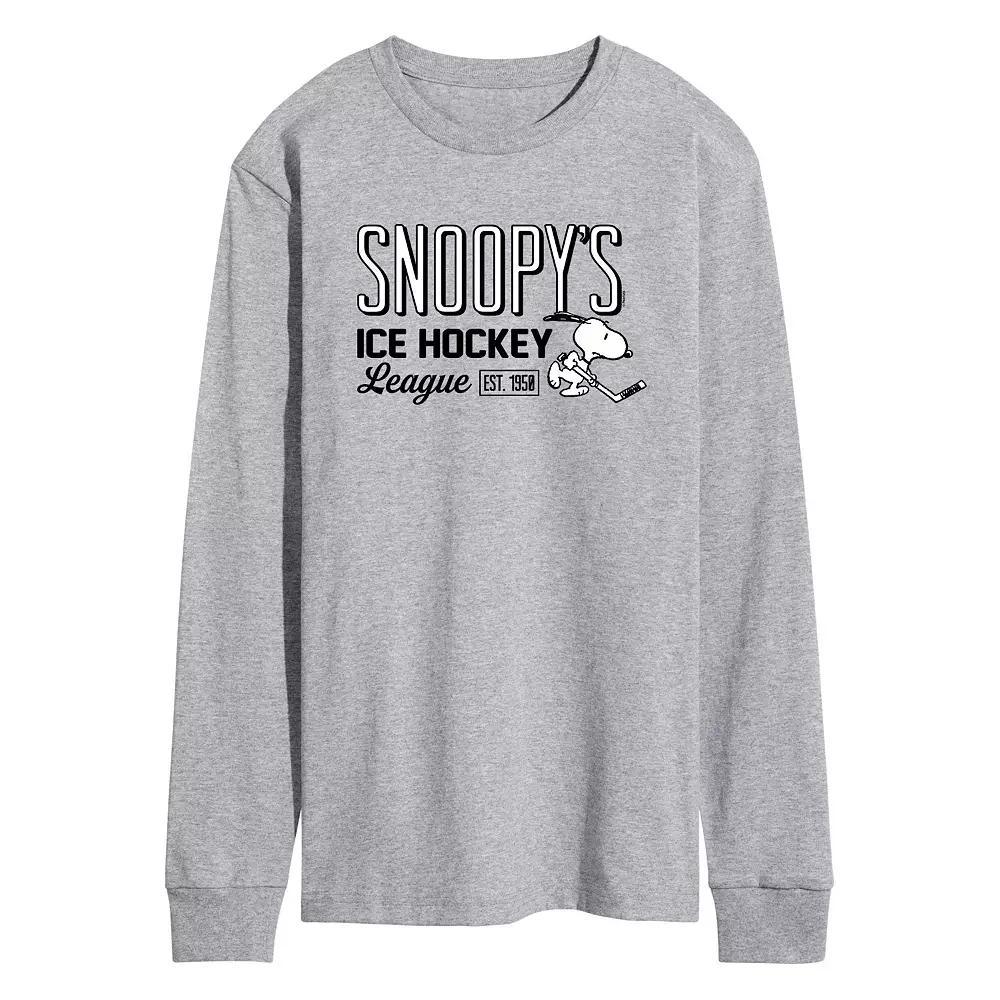 Men's Peanuts Snoopy Hockey Tee,  Product Image