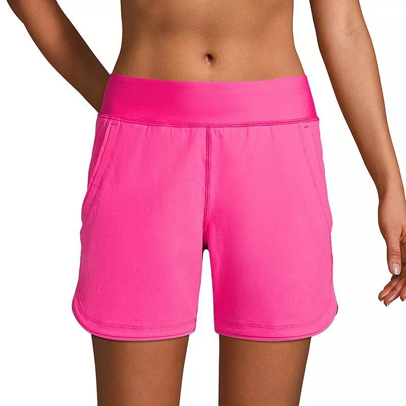 Womens Lands End 5 Quick Dry Swim Shorts With Panty Product Image