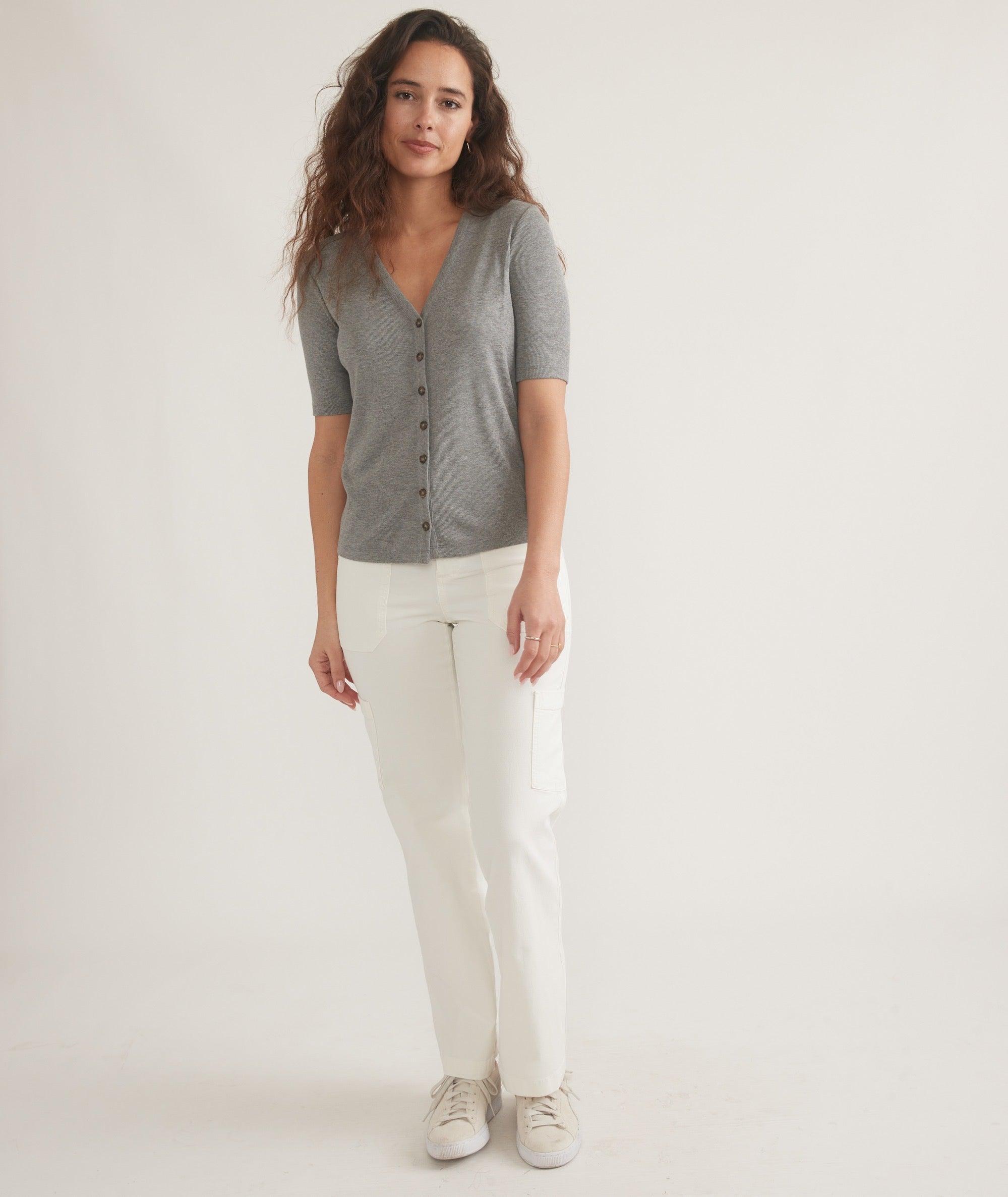 Lexi Rib Button Top Product Image