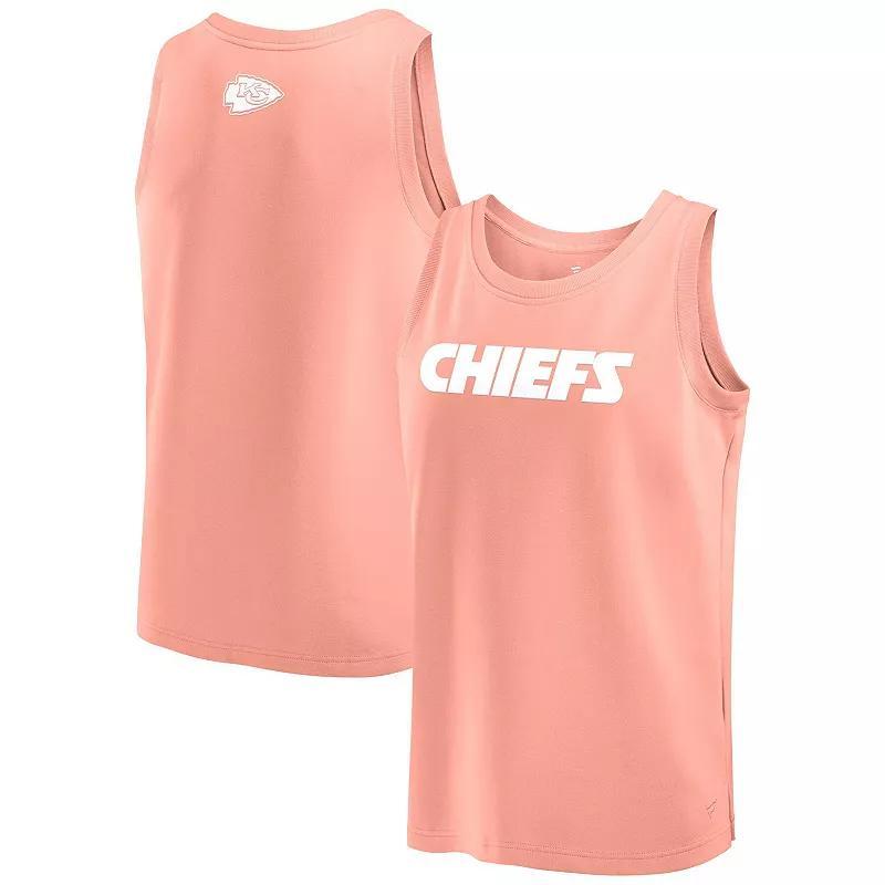 Men's Fanatics Coral Kansas City Chiefs Elements Tank Top, Size: Small, Pink O Product Image