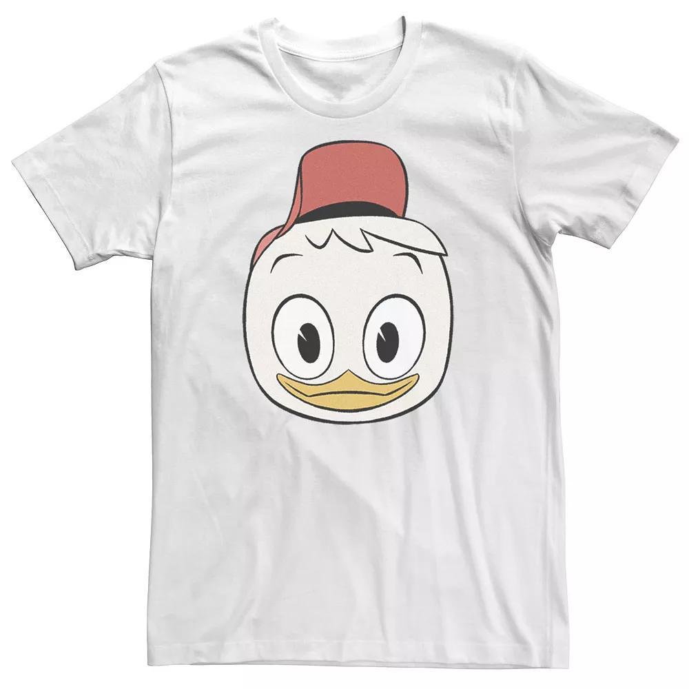Big & Tall Disney DuckTales Huey Big Face Tee, Men's, Size: 5XL, White Product Image