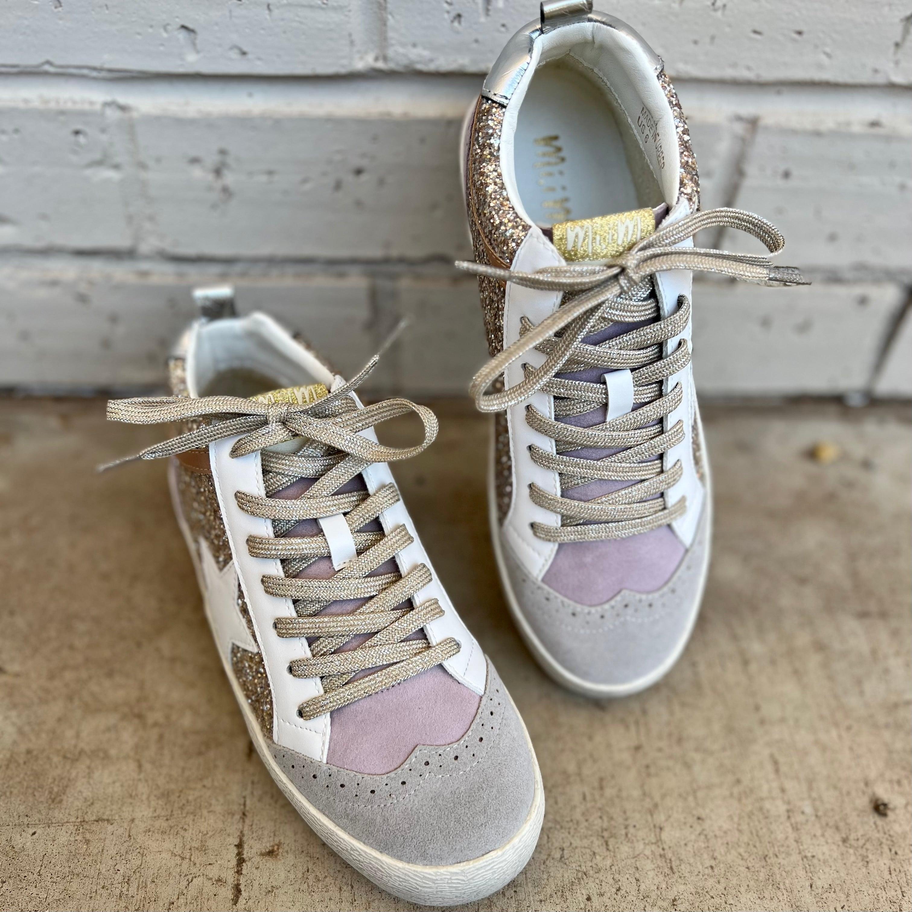 Oxford Lilacs & Gold Sneakers* Product Image