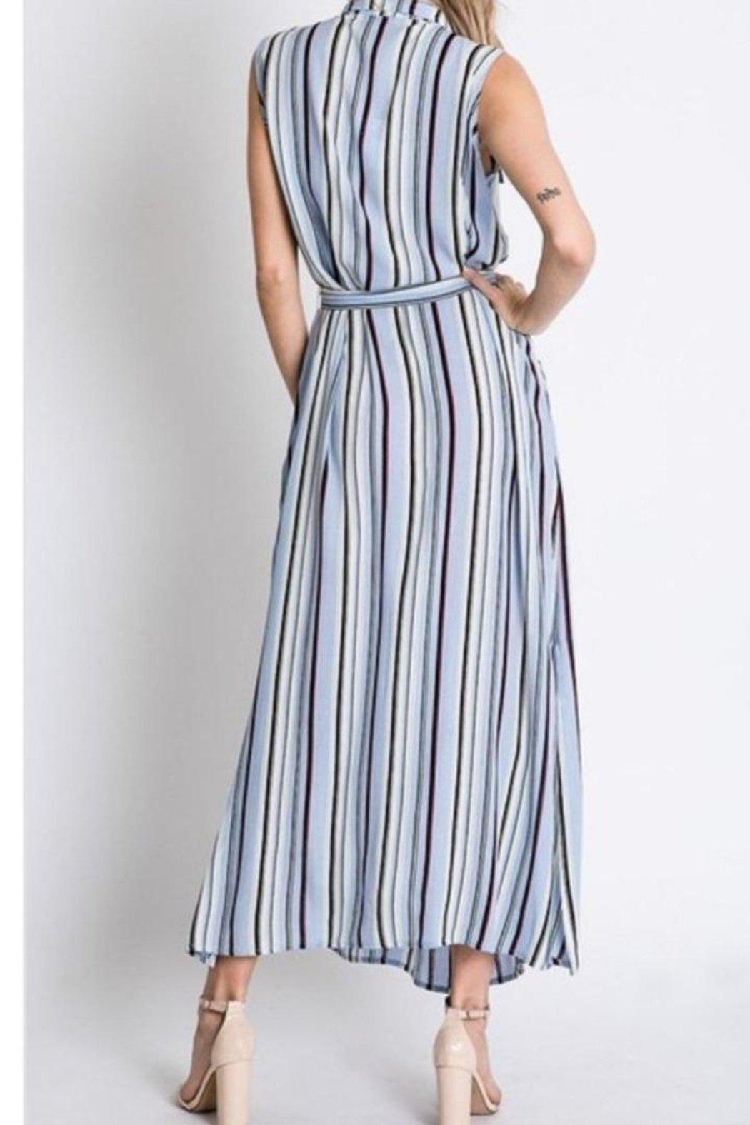 Strip Button Down Maxi Product Image