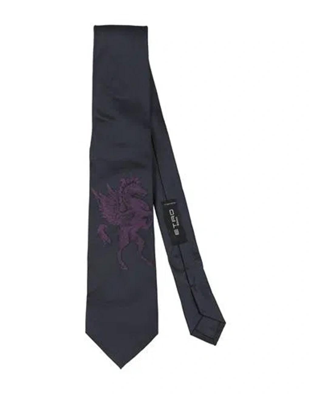 ETRO Man Ties & Bow Ties Midnight Blue Size - Silk Product Image