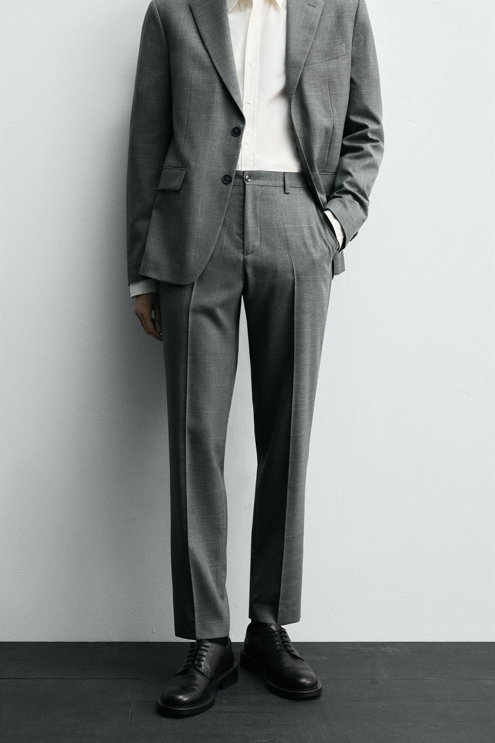 PLAID SUIT PANTS Product Image