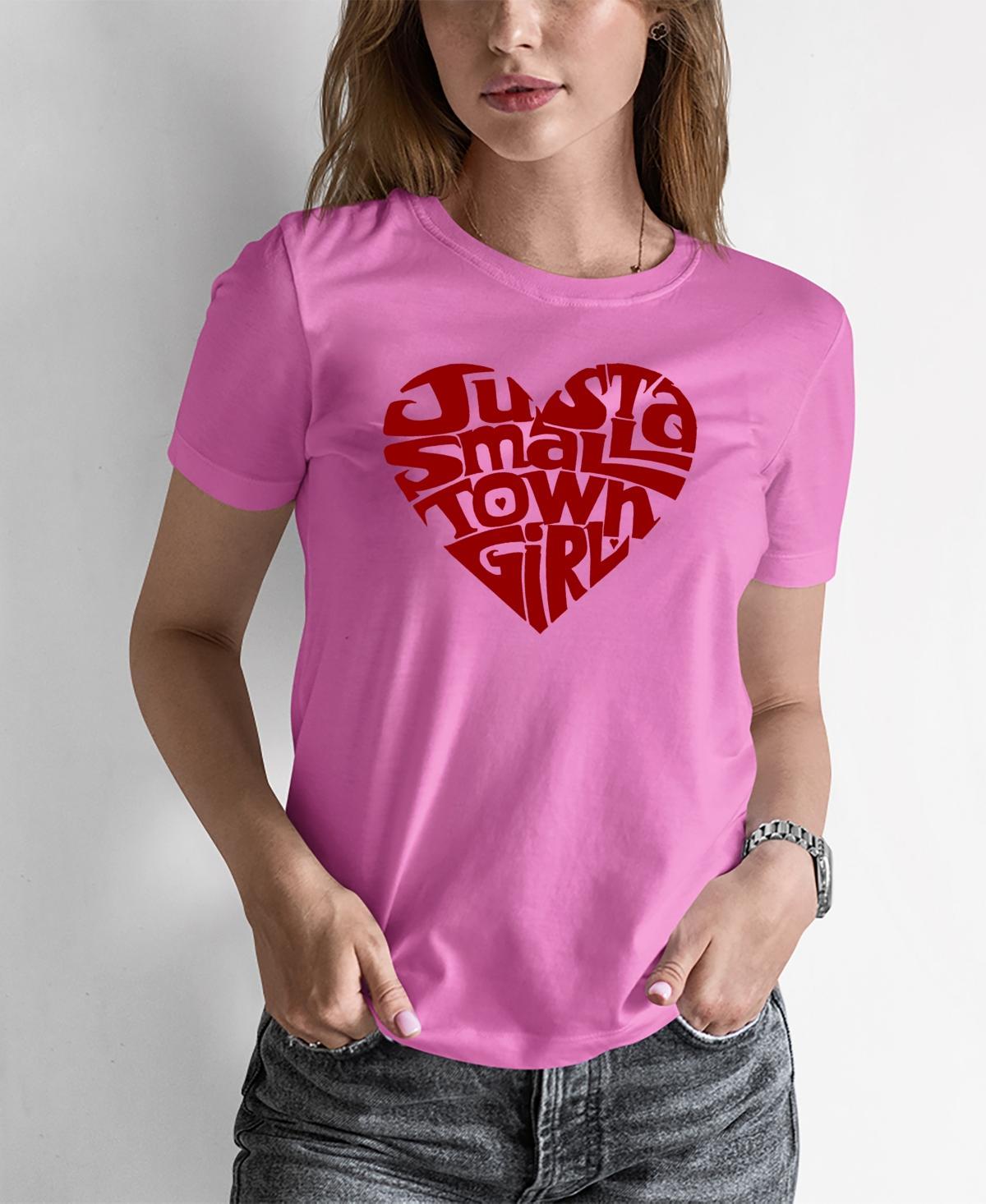 Womens Word Art Just a Small Town Girl T-shirt Product Image