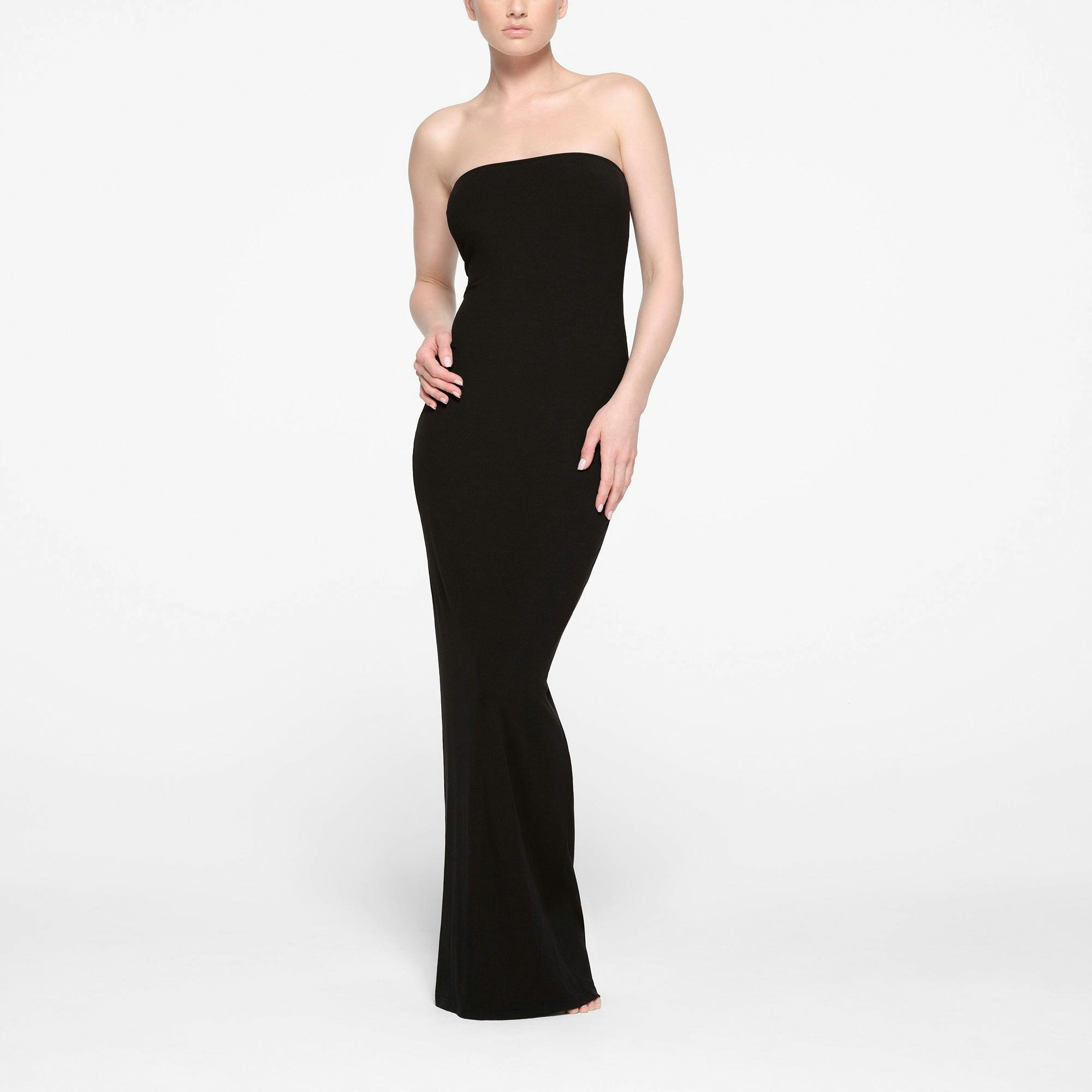 SOFT LOUNGE TUBE DRESS | ONYX Product Image