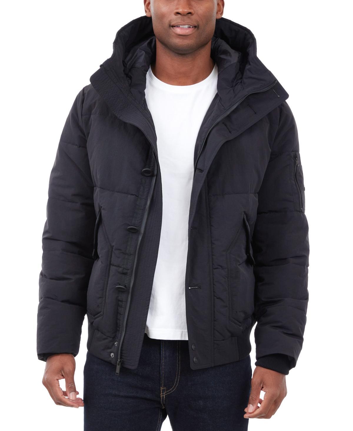 Michael Kors Mens Crinkle Nylon Heavy Short Snorkel Coat Product Image