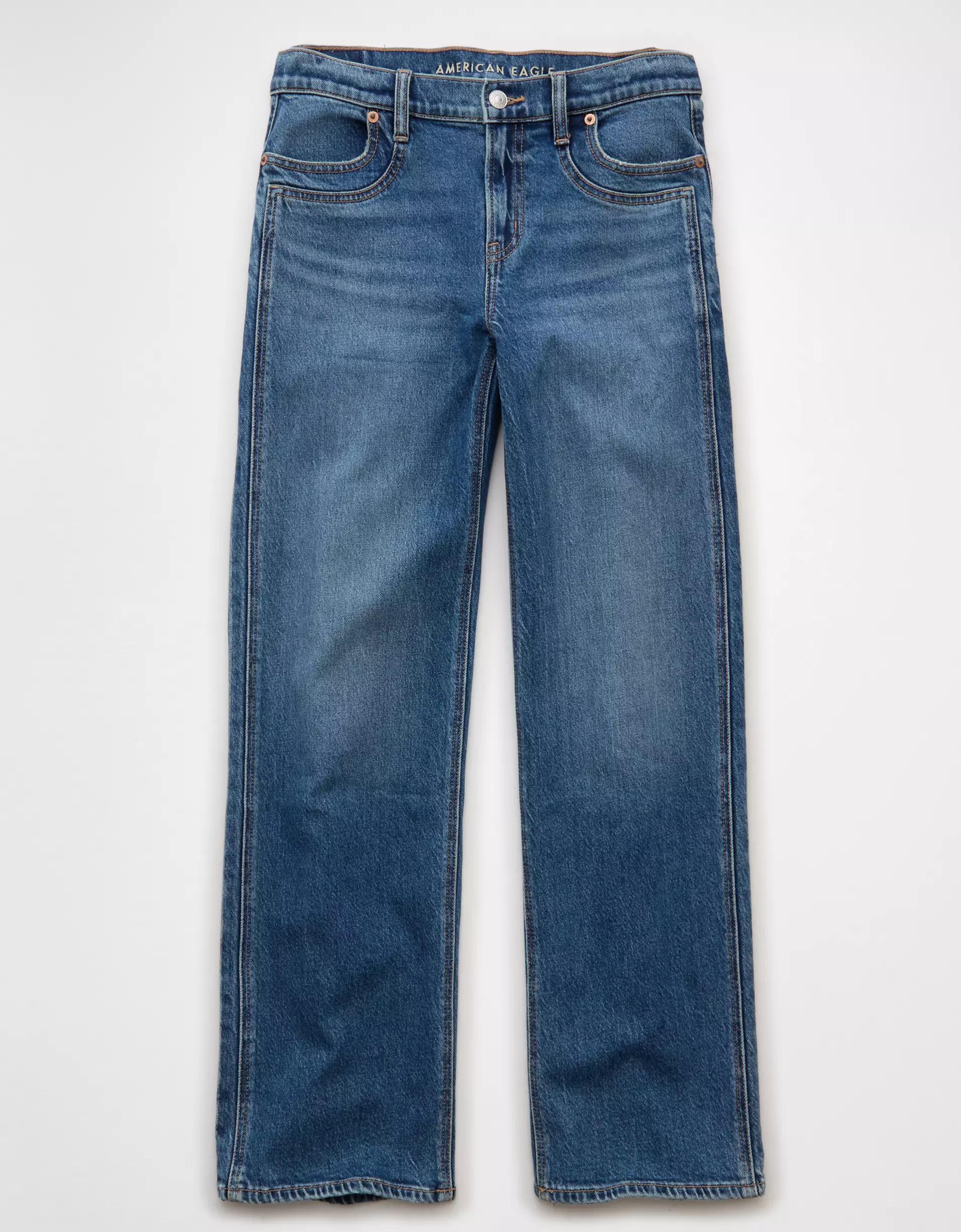 AE Stretch High-Waisted Stovepipe Jean Product Image