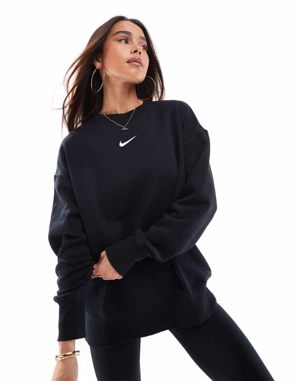 Womens Nike Sportswear Phoenix Fleece Oversized Crew-Neck Sweatshirt Product Image