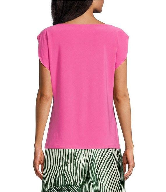 Preston & York Nora Flutter Sleeve Cowl Neck Top Product Image