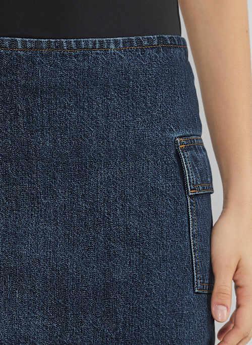 the ‘90s cargo micro denim skirt Product Image