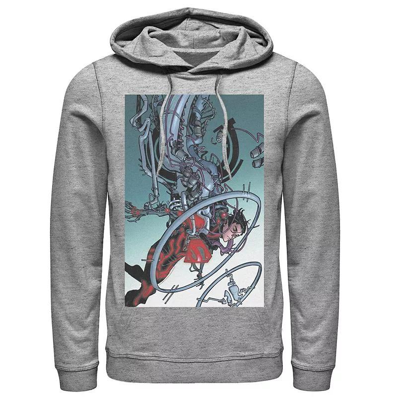 Mens DC Comics Superman Mechanics Comic Poster Hoodie Product Image