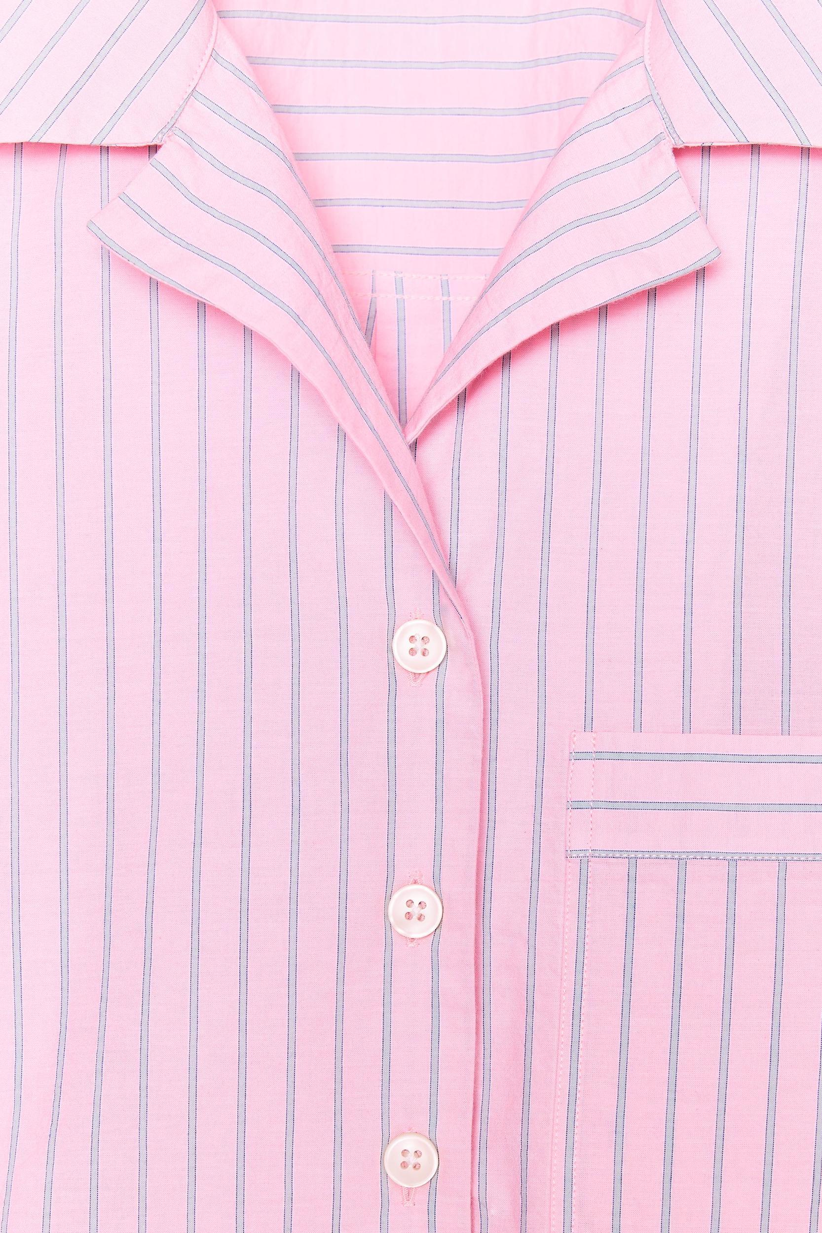 STRIPED CROP SHIRT Product Image