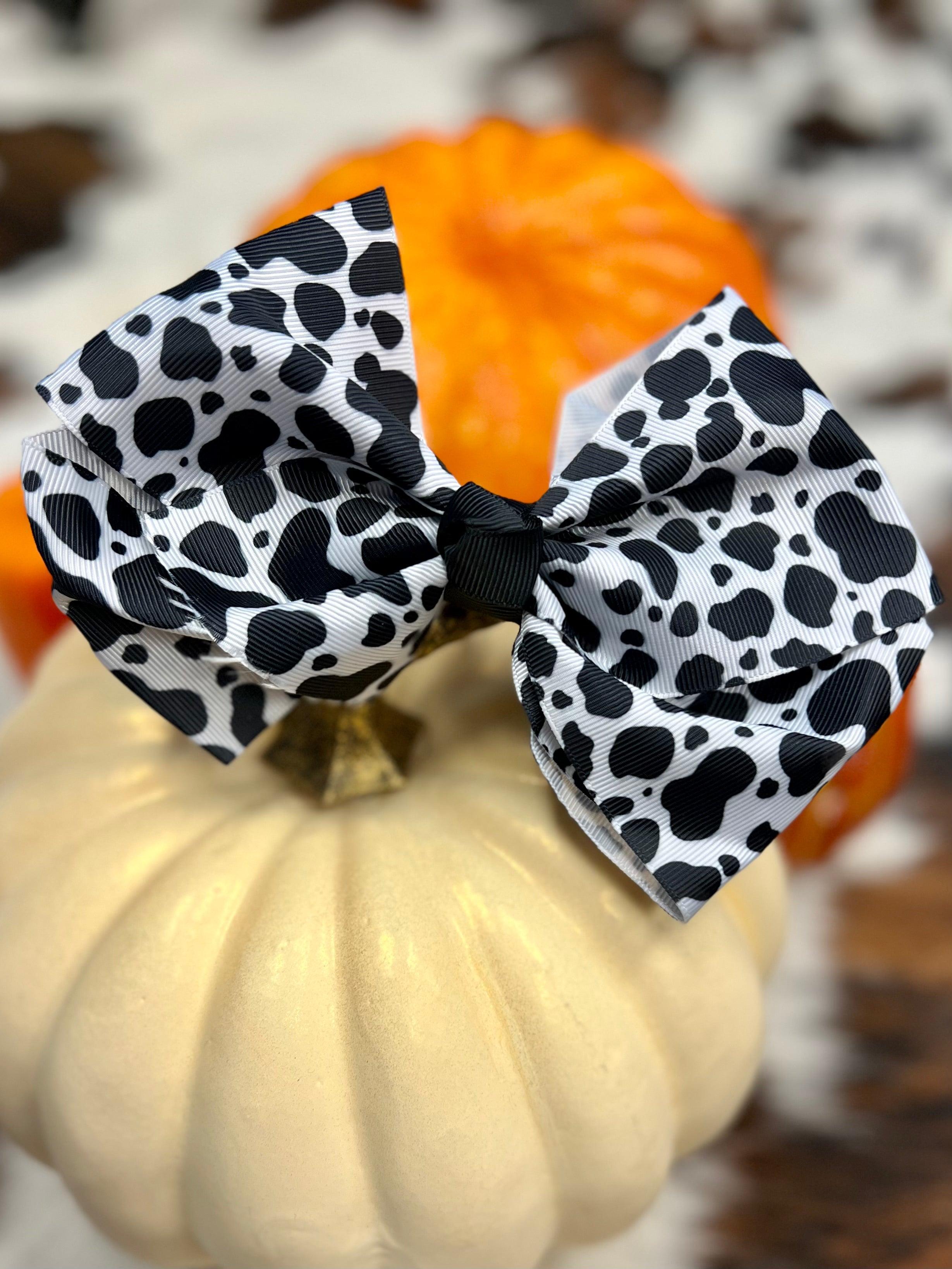 Cow Print Bow Product Image