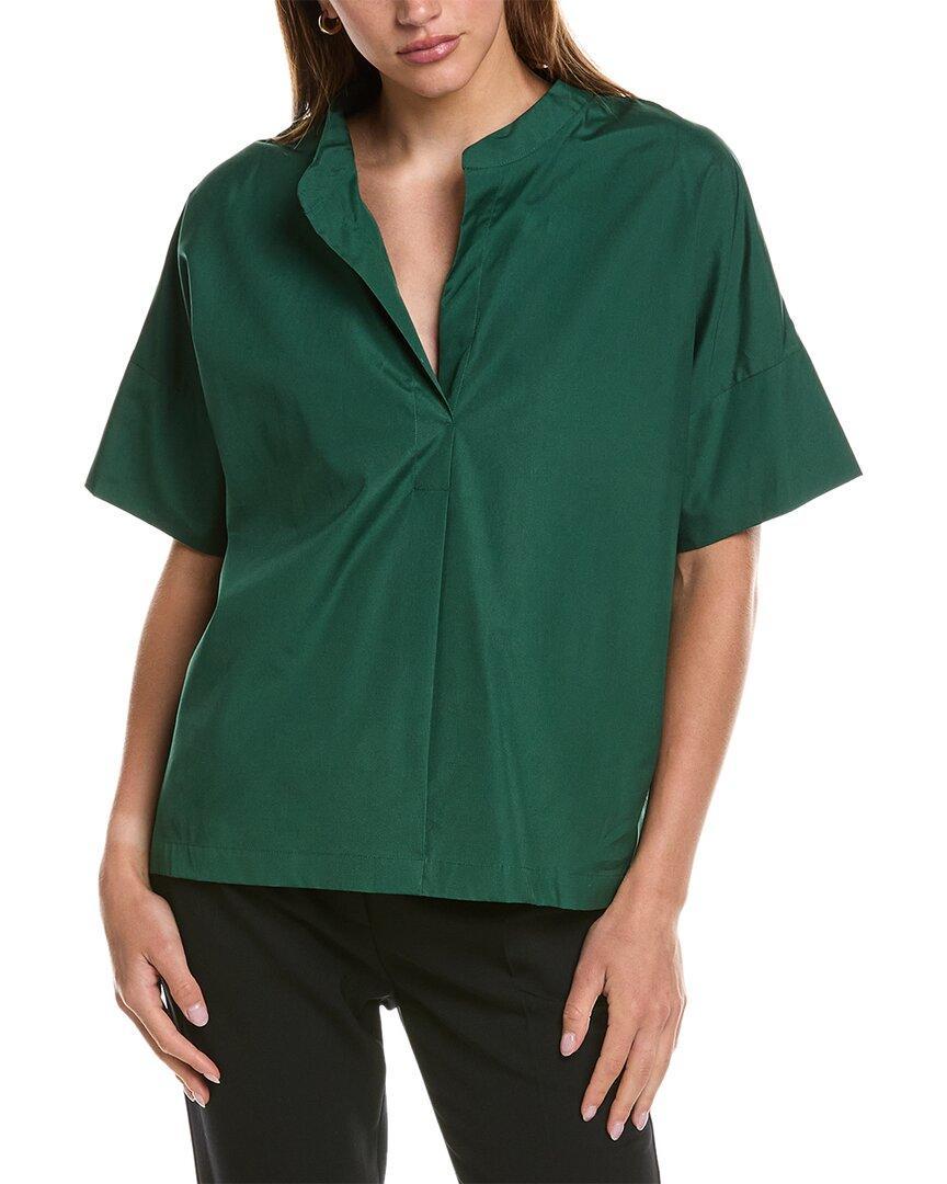 Women's Cotton Short Sleeve Top In Malachite Product Image